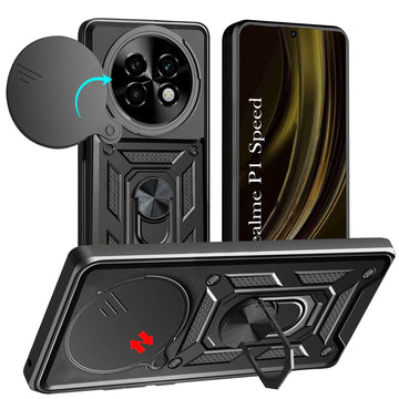 For Realme P1 Speed  Back Cover Case (Hybrid Dual Armor Polycarbonate)