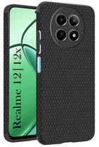 For Realme 12 | Realme 12X Back Cover Case (Liquid Silicone | Side Grip | Camera Protection)