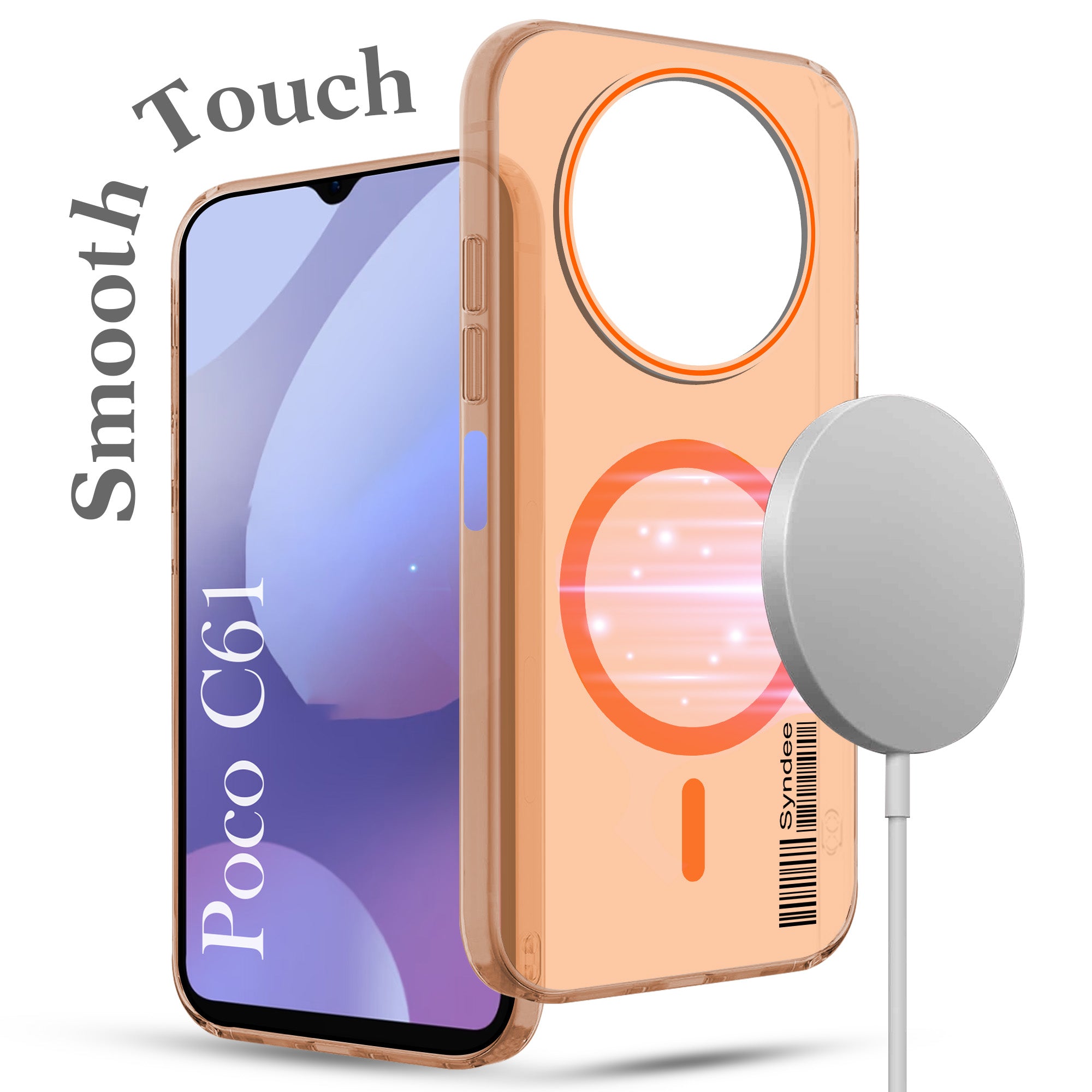 For Xiaomi Poco C61 Back Cover Case (Soft Touch | Camera Bump Protection | MagSafe Compatible | Matte Finish)