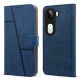 For Vivo iQOO Z9s Flip Cover Case (Stitched Leather with Magnetic Closure)