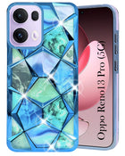 For Oppo Reno13 Pro 5G | Oppo Reno 13 Pro 5G  Back Cover Case Girls (Dual Design Glitter Sparkle and Detachable Diamond Print Case | Soft and Flexible)