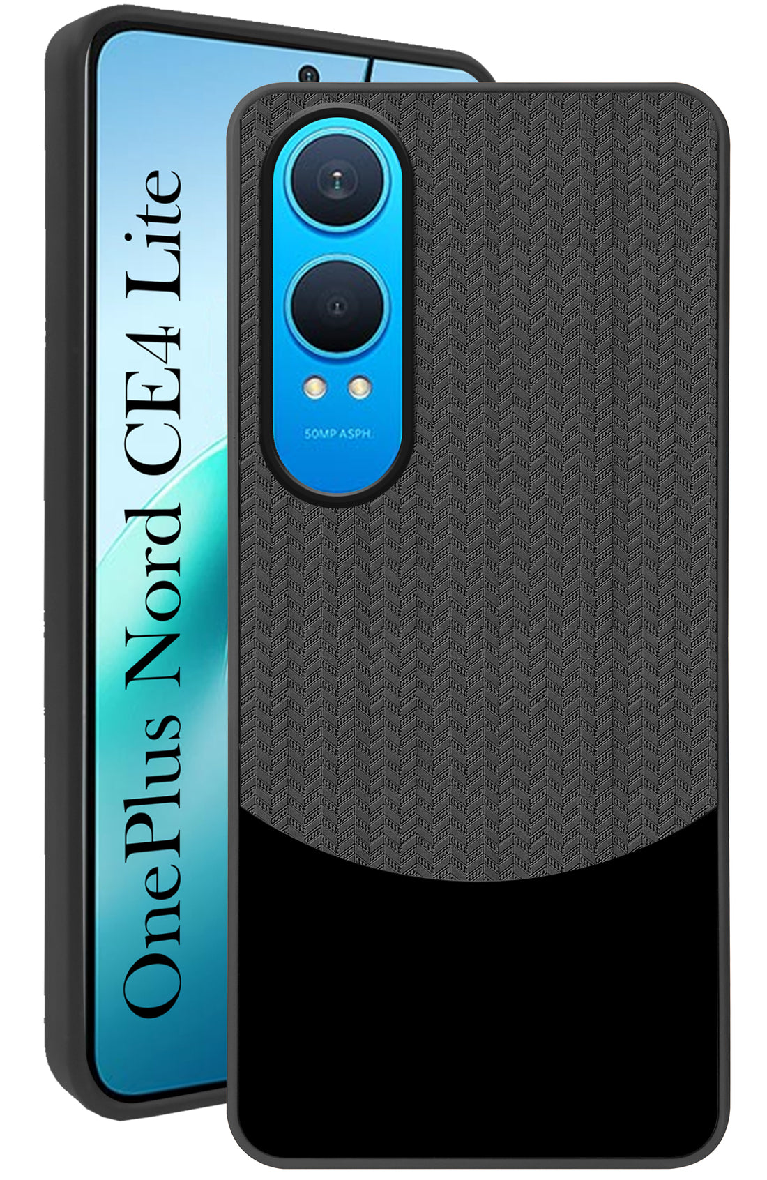 For OnePlus Nord CE 4 Lite Back Cover Case (Elegant PU Leather Finish | Premium Minimalist Professional | Camera Protection Bump)