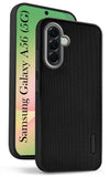 For Samsung Galaxy A56 Back Cover Case (Textured Grip Design | Micro-Fiber Cloth Inside | Slim and Light Weight | Soft Touch and Feel | Black)