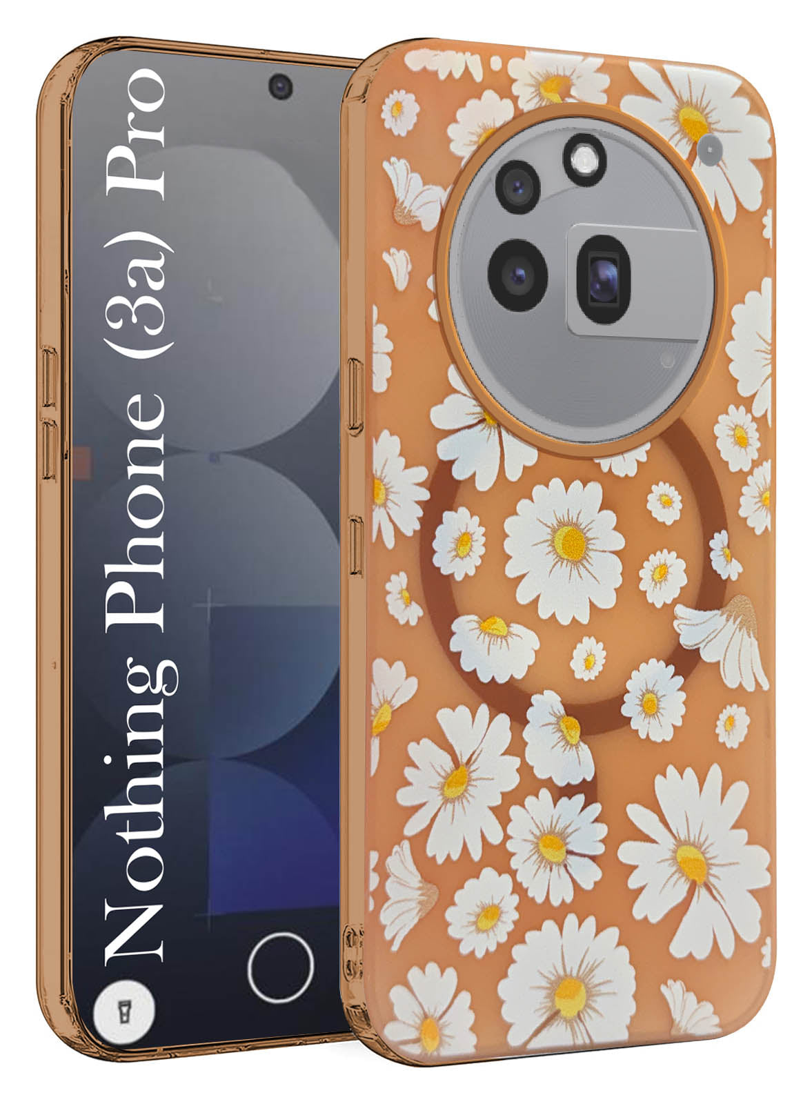 For Nothing Phone 3A Pro 5G Back Cover Case (Cute Floral Design | Flow ...