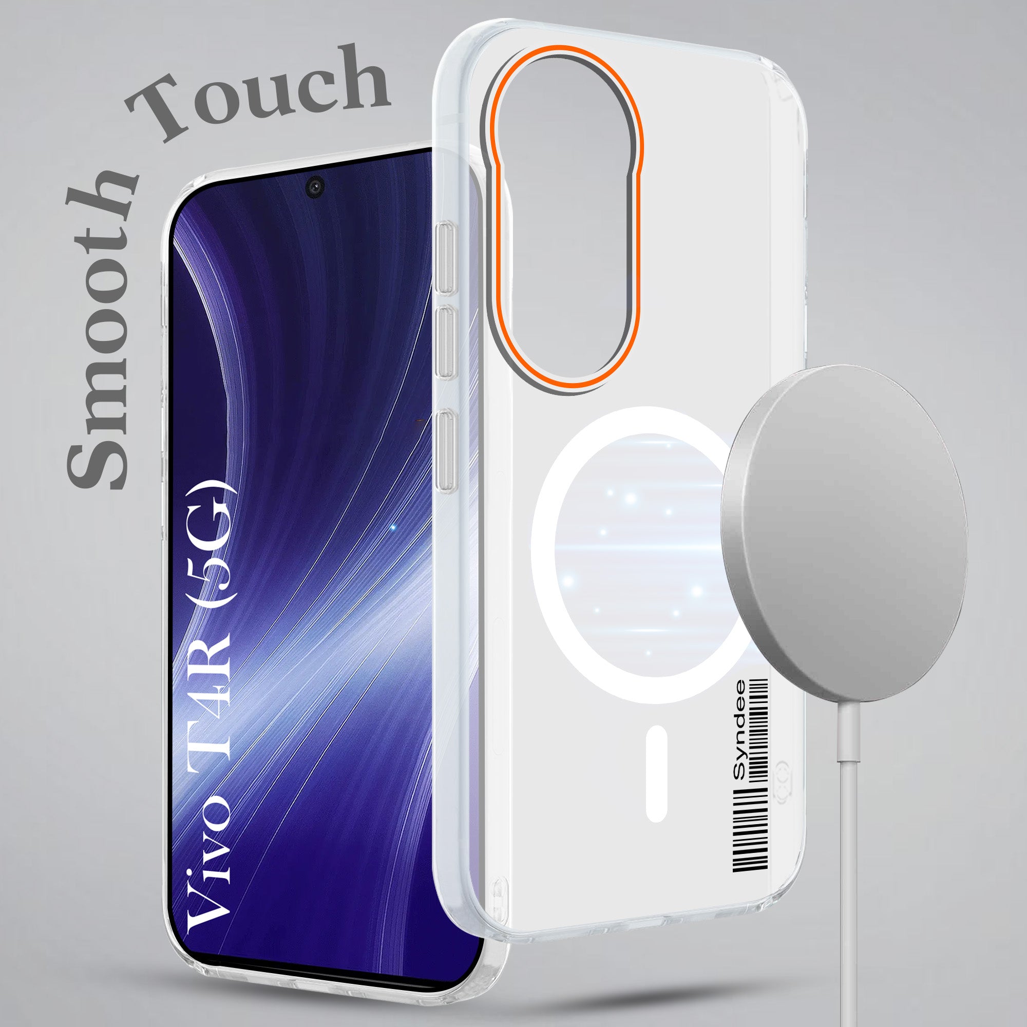 For Vivo T4R Back Cover Case (Soft Touch | Camera Bump Protection | MagSafe Compatible | Matte Finish)