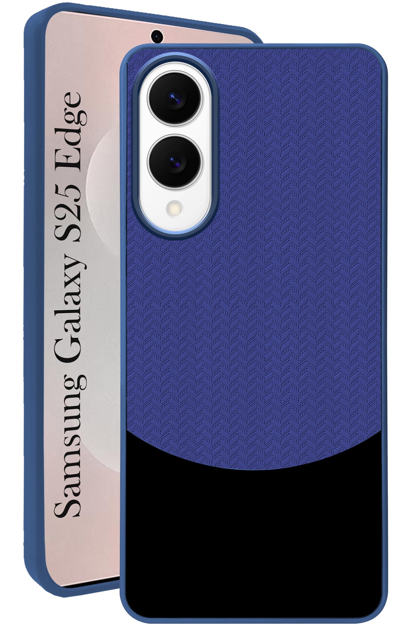 For Samsung Galaxy S25 Edge Back Cover Case (Elegant PU Leather Finish | Premium Minimalist Professional | Camera Protection Bump)