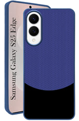 For Samsung Galaxy S25 Edge Back Cover Case (Elegant PU Leather Finish | Premium Minimalist Professional | Camera Protection Bump)