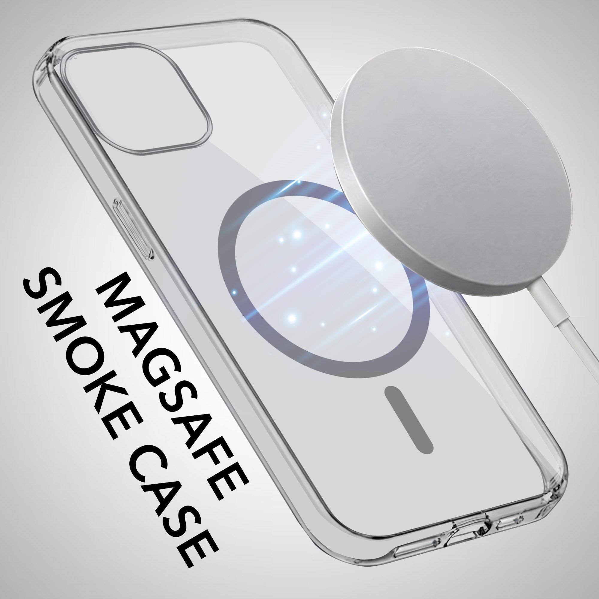 For Apple iPhone 14 Plus Back Cover Case Lifetime Anti-Yellow MagSafe Compatible Clear (Sleek Hard Crystal | Shockproof and Camera Protection)