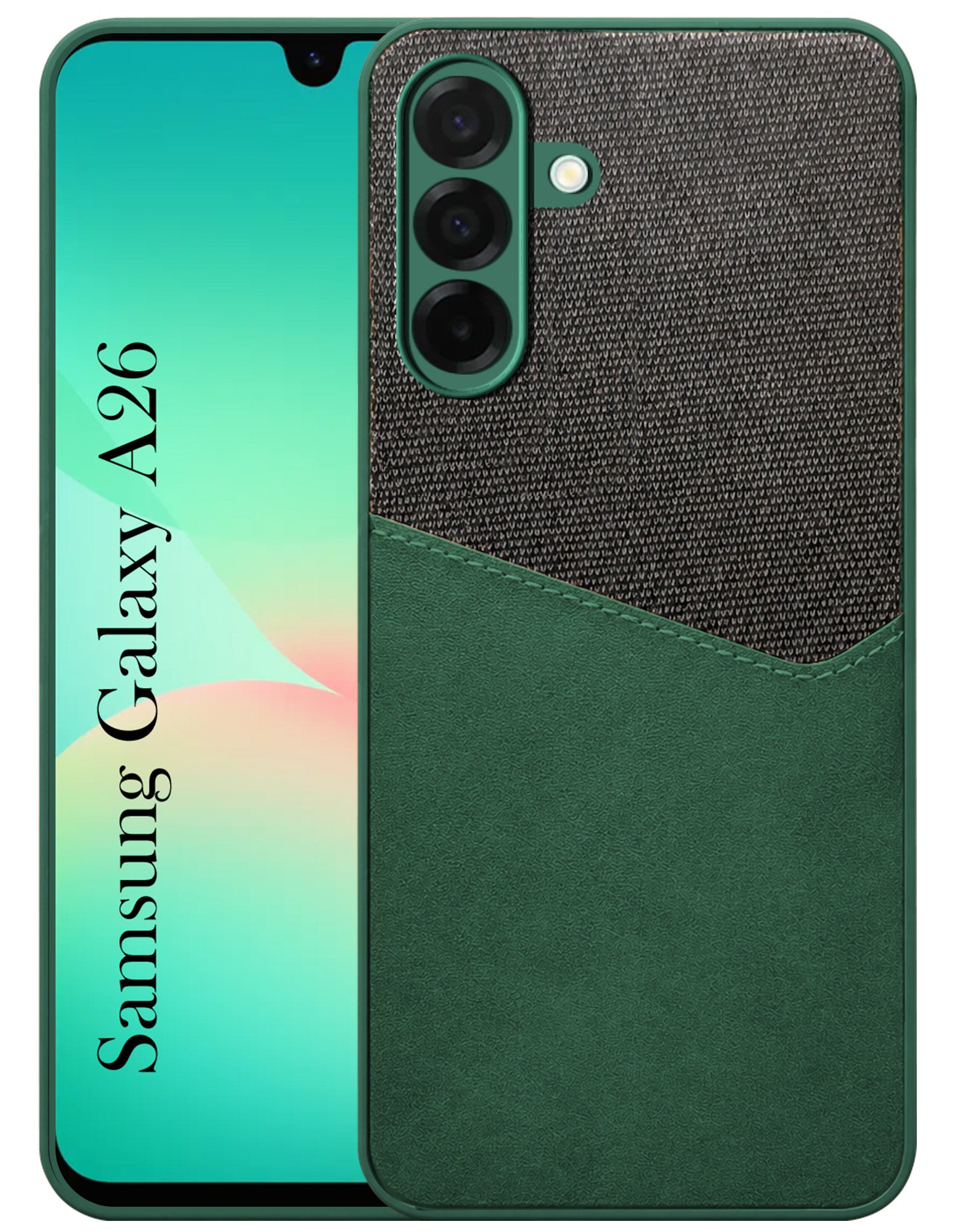 For Samsung Galaxy A26 5G Back Cover Case (Dual Colour Stitch | Professional Minimalist Feel | Soft and Flexible)
