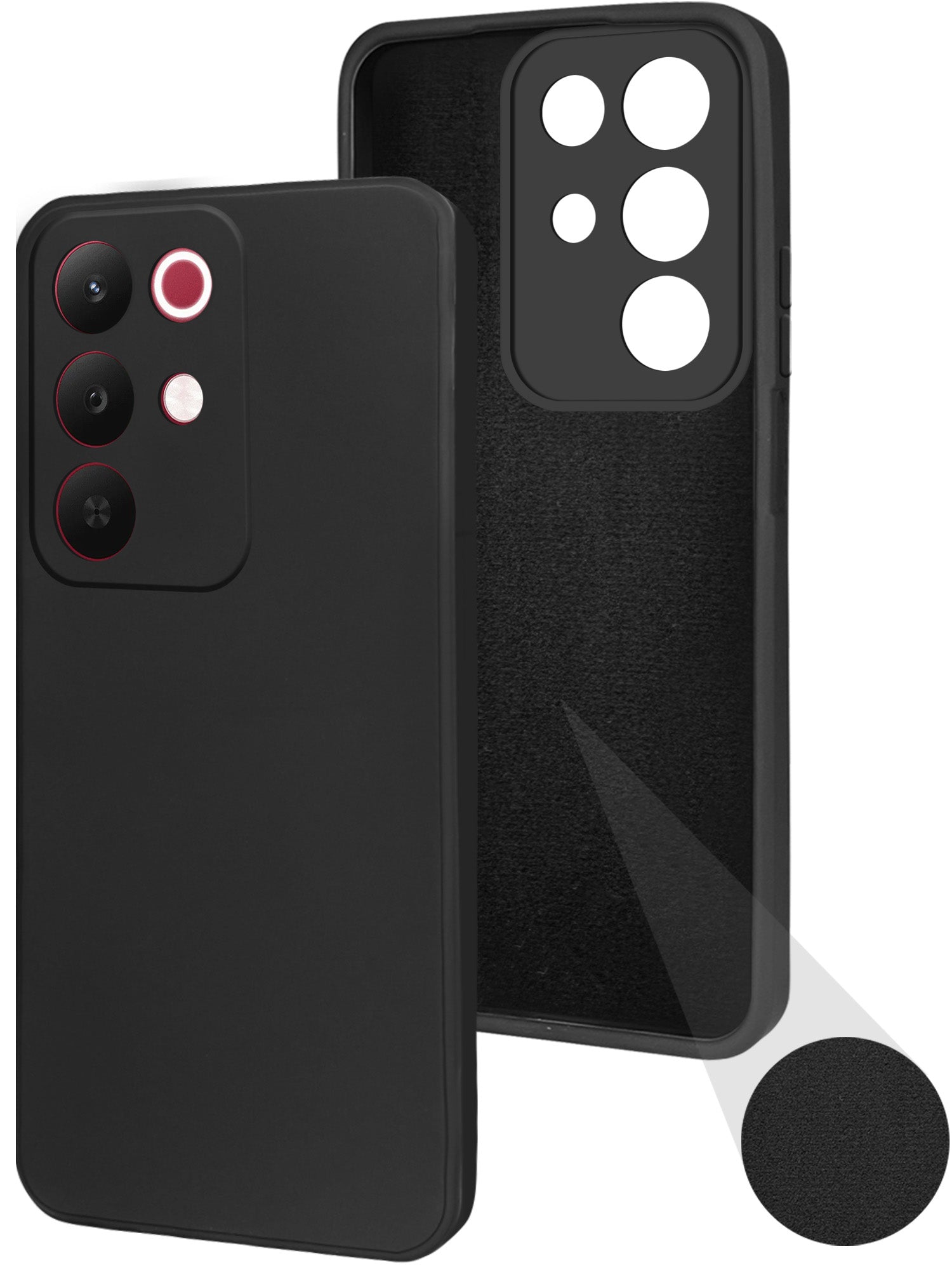 For Realme C85 5G | Realme Narzo 90x Back Cover Case (Matte Finish Silicone with Inside Fiber cloth)