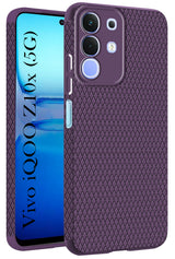 For Vivo iQOO Z10x Back Cover Case (Liquid Silicone | Side Grip | Camera Protection)