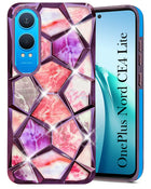 For OnePlus Nord CE 4 Lite Back Cover Case ( Dual Design Glitter Sparkle and Detachable Diamond Print Case | Soft and Flexible)
