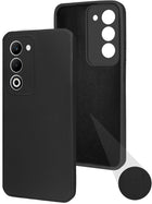 For Oppo A5 5G Back Cover Case (Matte Finish Silicone with Inside Fiber cloth |Blue)