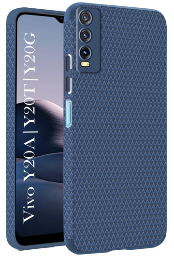 For Vivo Y20A | Y20T | Y20G Back Cover Case (Liquid Silicone | Side Grip | Camera Protection)