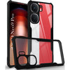 For Vivo iQOO Neo9 Pro Back Cover Case (Shockproof with Polycarbonate Clear Panel | Professional Black)