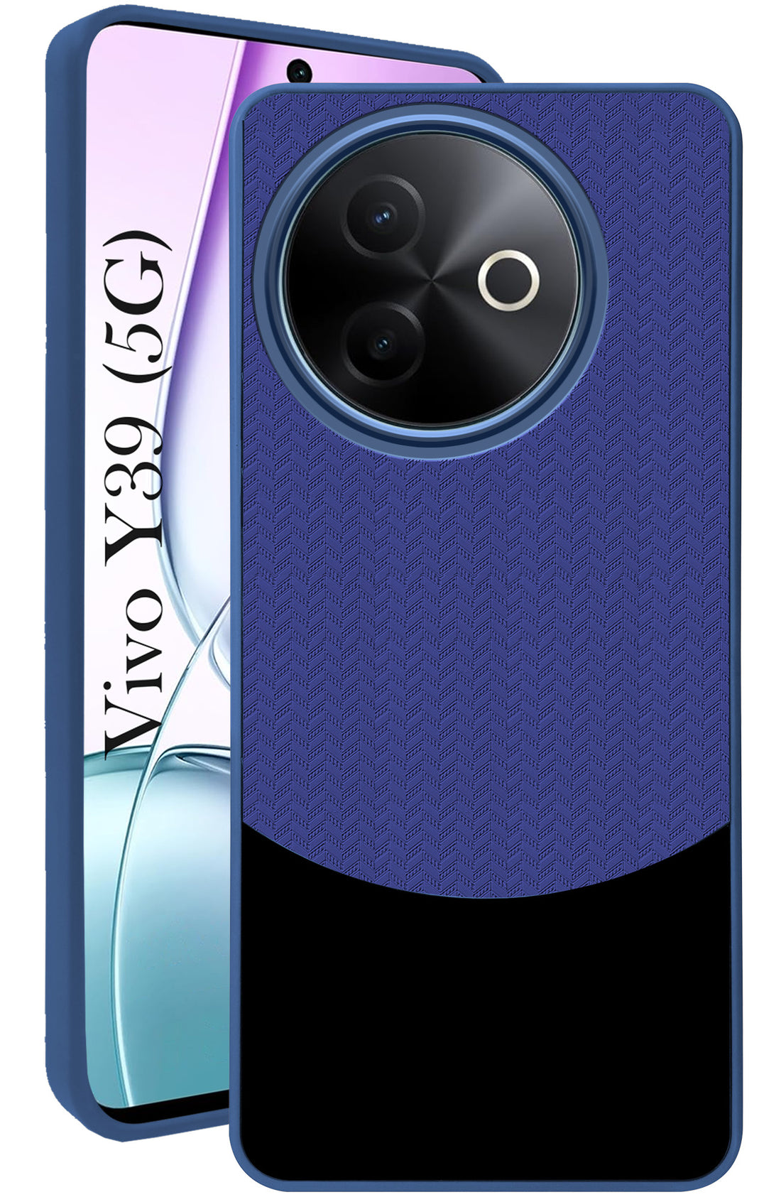 For Vivo Y39 Back Cover Case (Elegant PU Leather Finish | Premium Minimalist Professional | Camera Protection Bump)