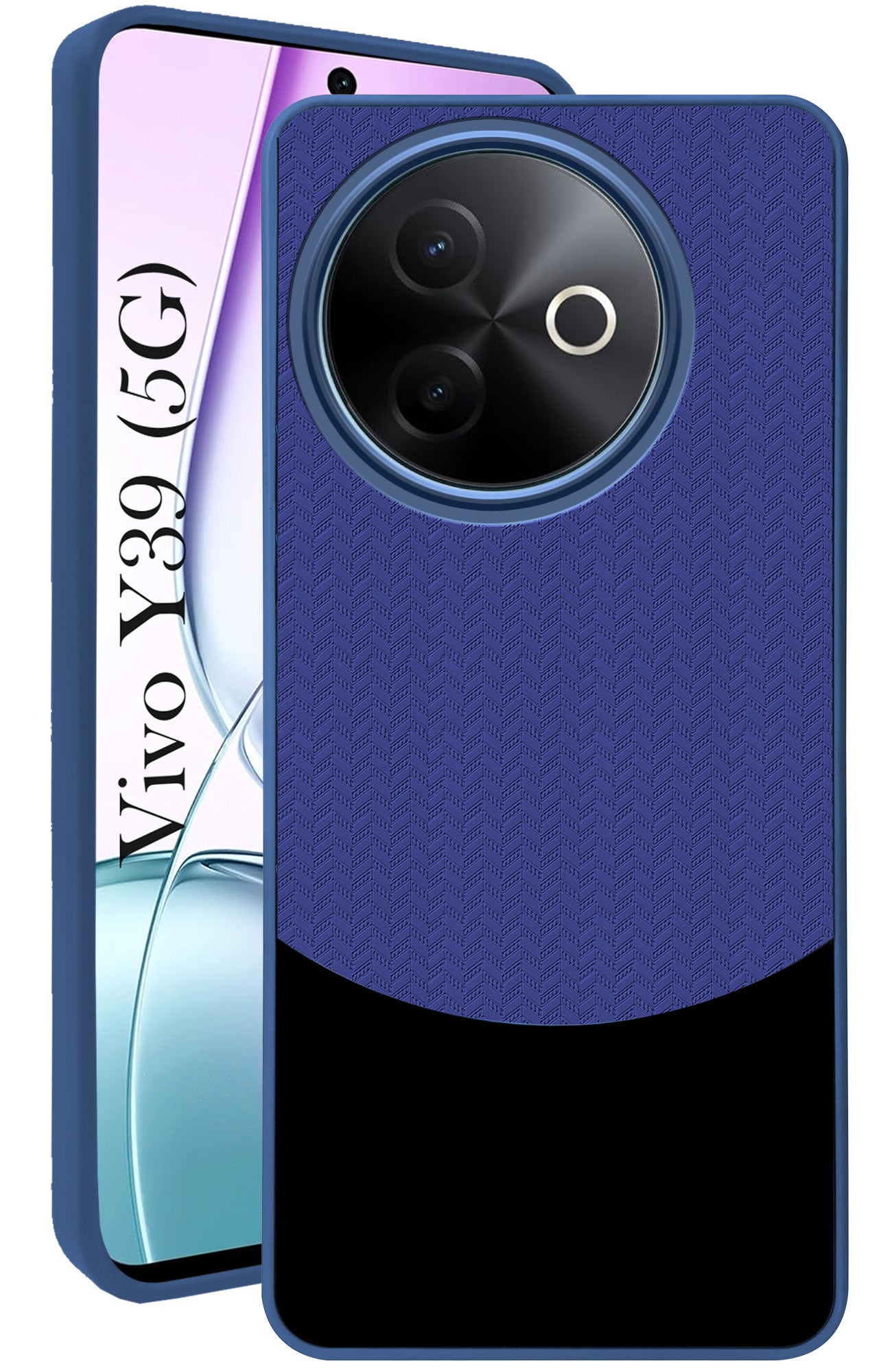 For Vivo Y39 Back Cover Case (Elegant PU Leather Finish | Premium Minimalist Professional | Camera Protection Bump)