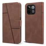 For Vivo iQOO Neo 10 Flip Cover Case ( Stitched Leather with Magnetic Closure)