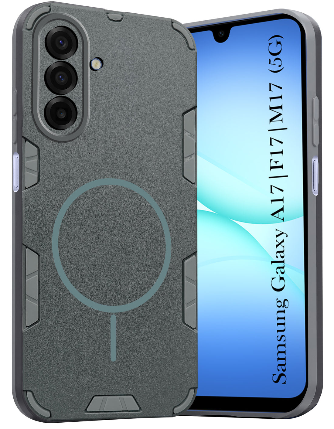 For Samsung Galaxy A17 | Samsung F17 | Samsung M17 5G Back Cover Case (Slim Hybrid Armor | Shockproof Camera Protection | Rugged Dual Layer)
