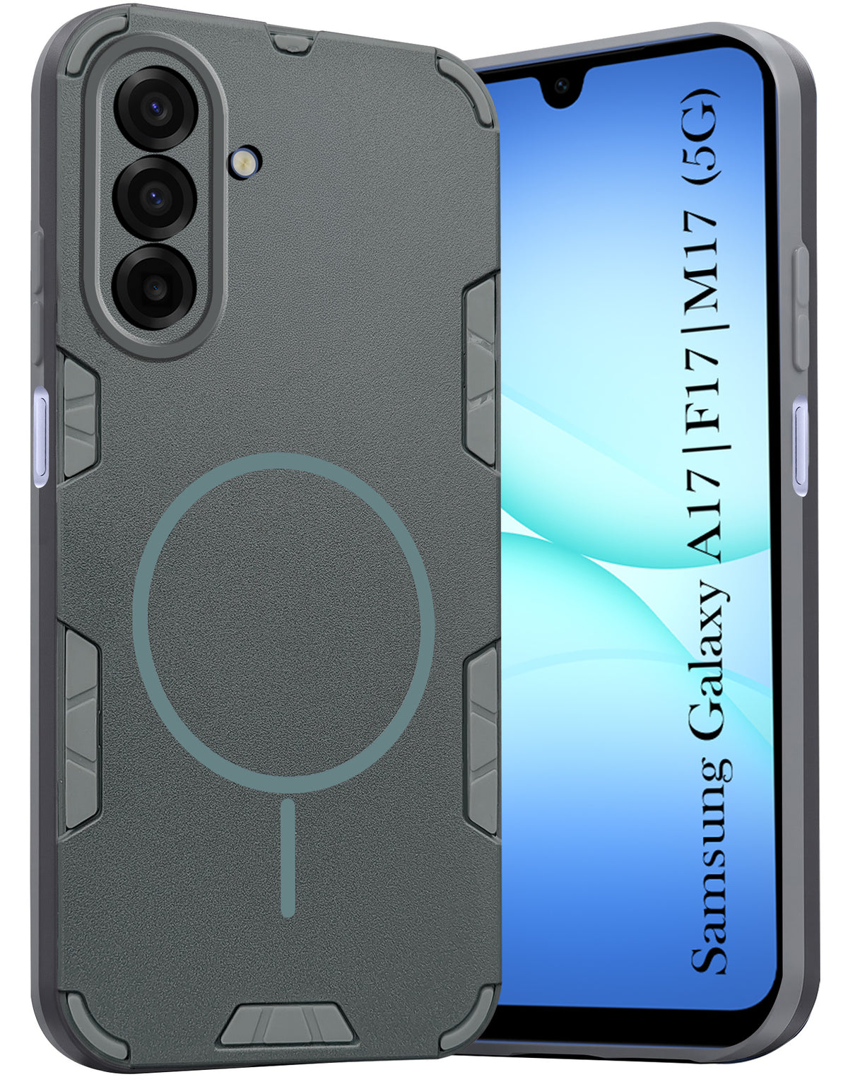 For Samsung Galaxy A17 | Samsung F17 | Samsung M17 5G Back Cover Case (Slim Hybrid Armor | Shockproof Camera Protection | Rugged Dual Layer)