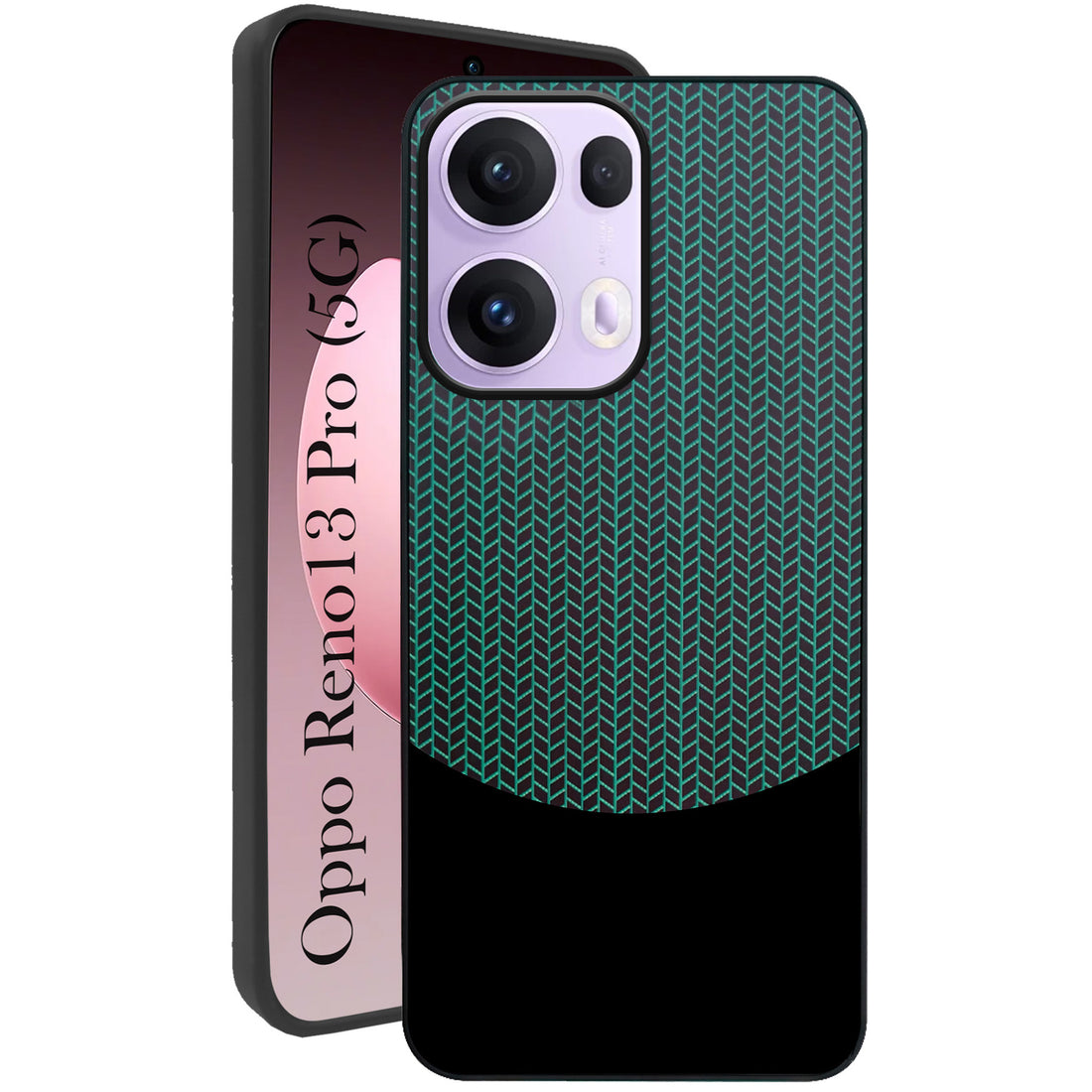 For Oppo Reno13 Pro Silicone Finish Back Cover Case (Premium Minimalist Professional Feel | Camera Protection Bump)