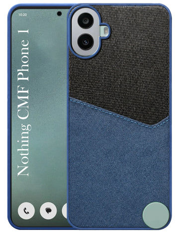 For Nothing CMF Phone 1 Back Cover Case (Dual PU Leather Stitch | Professional Minimalist | Soft and Flexible)