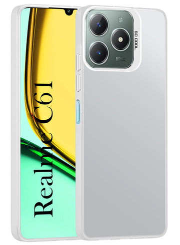 For Realme C61 | Realme Narzo N61 Back Cover Case (Velvet Touch | Professional Glossy Finish | Camera Protection Bump)