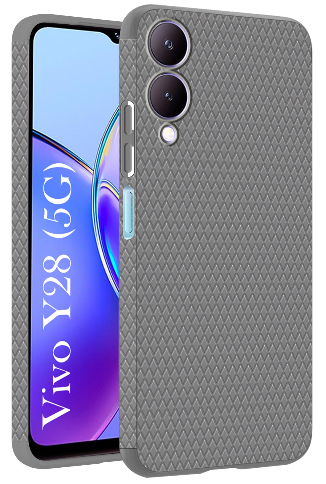 For Vivo Y28 5G Back Cover Case (Liquid Silicone | Side Grip | Camera Protection)