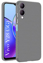 For Vivo Y28 5G Back Cover Case (Liquid Silicone | Side Grip | Camera Protection)