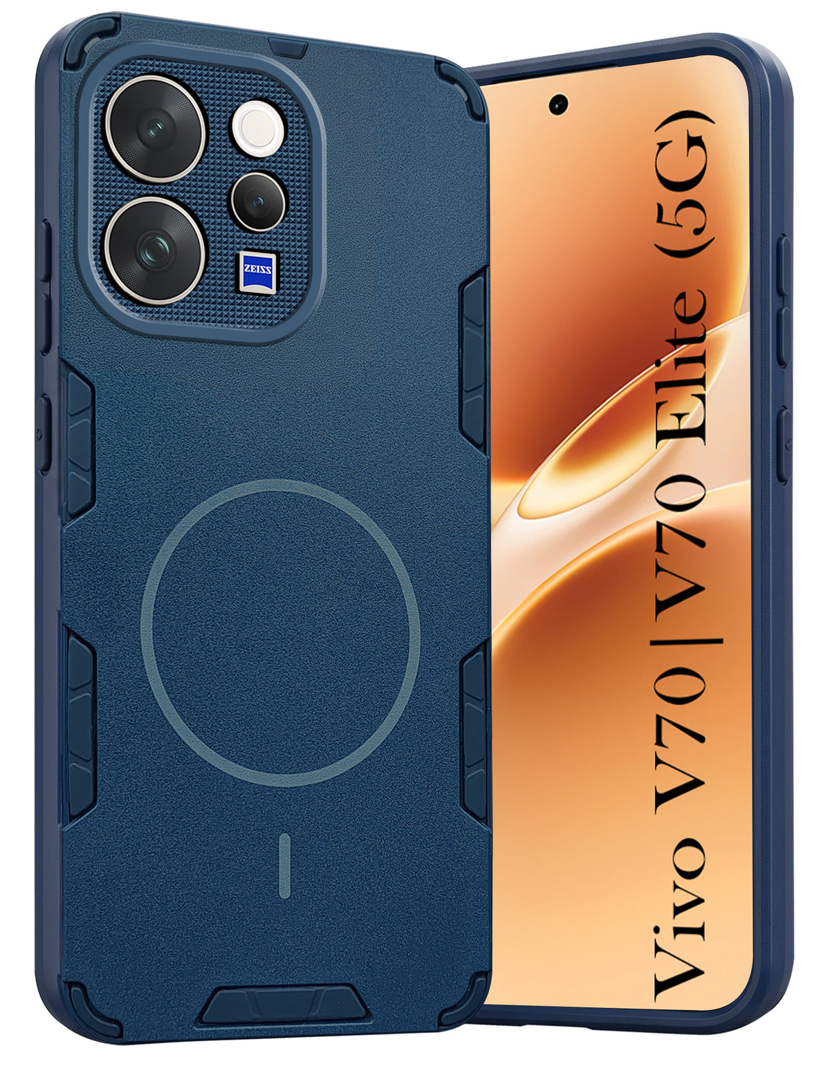 For Vivo V70 | Vivo V70 Elite 5G Back Cover Case (Slim Hybrid Armor | Shockproof Camera Protection | Rugged Dual Layer)