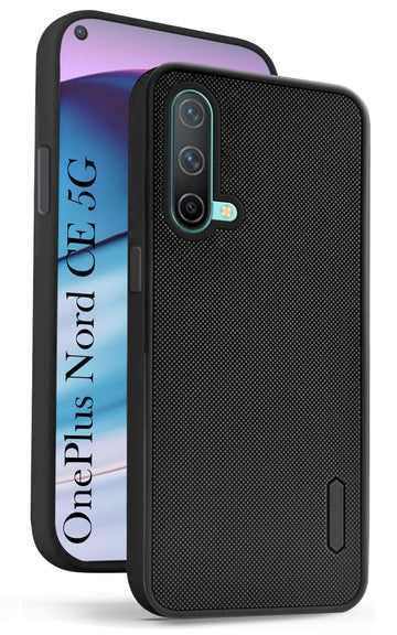For OnePlus Nord CE 5G Back Cover Case ( Textured Grip Design | Camera Protetion | Slim and Light Weight | Soft Touch and Feel | Black )