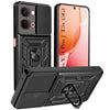 For Vivo Y51 Pro 5G | Vivo T5x Back Cover Case Hybrid Armor (Sliding Shutter Camera Protection | Polycarbonate |Ring Holder Kickstand)