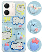 For Oppo A5X Back Cover Case (3D Cute Cartoons | Hard Back Side Soft | Matte Premium Finish | HD Printing)