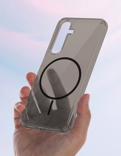 For Samsung Galaxy S25 Plus Back Case Cover Crystal Anti Yellow (Unbreakable PC | MagSafe Wireless Charging Support |Camera Protection Bump)