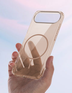 For Apple iPhone 17 Air Back Case Cover Crystal Anti Yellow (Unbreakable PC | MagSafe Wireless Charging Support |Camera Protection Bump)