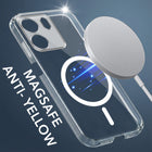 For Oppo A5X Back Cover Case Lifetime Anti-Yellow MagSafe Compatible Clear (Sleek Hard Crystal | Shockproof and Camera Protection)