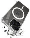 For Apple iPhone 16 Pro Back Cover Shockproof Crystal-Clear (Magsafe Wireless Support | Drop & Camera Protection | Hard Polycarbonate)