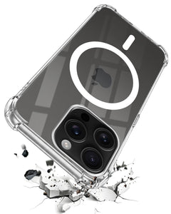For Apple iPhone 16 Pro Back Cover Shockproof Crystal-Clear (Magsafe Wireless Support | Drop & Camera Protection | Hard Polycarbonate)