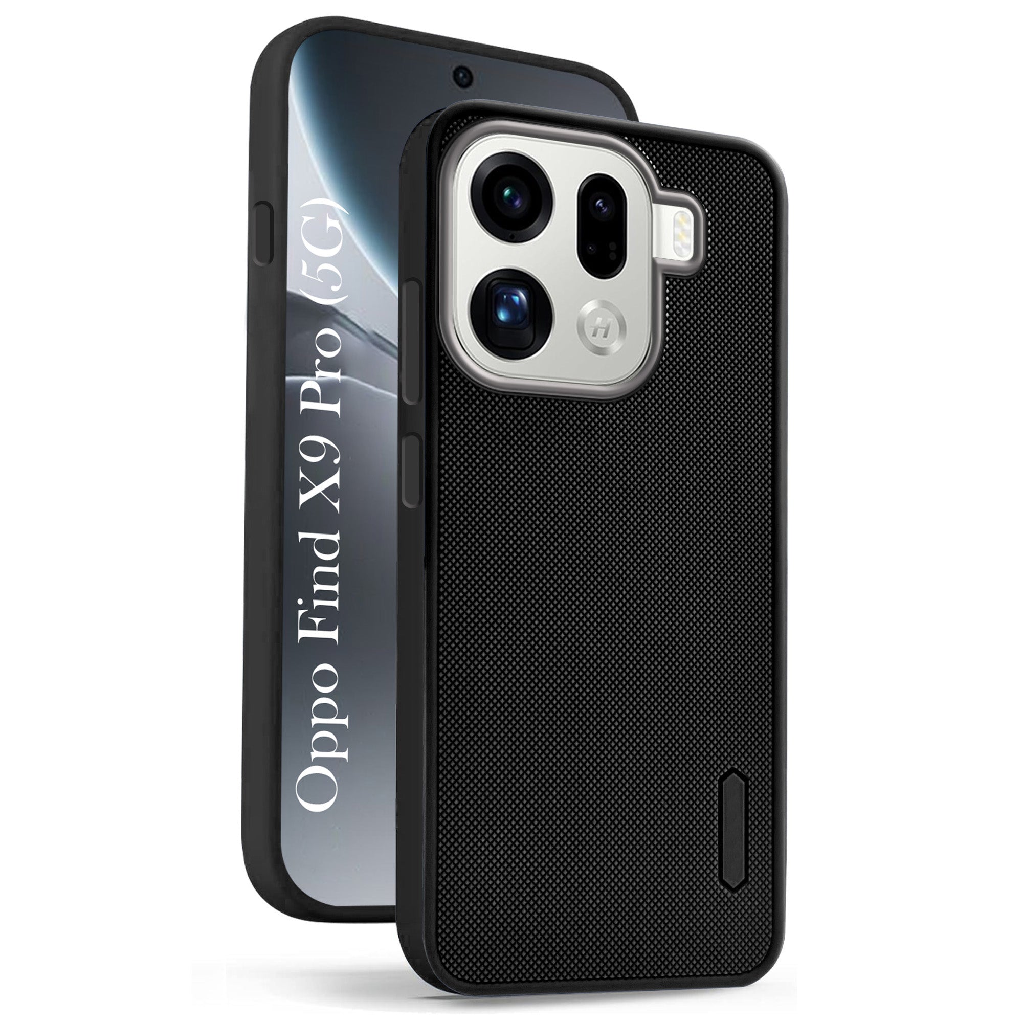 For Oppo Find X9 Pro Back Cover Case Rubberised (Textured Grip Design | Micro-Fiber Cloth Inside | Slim and Light Weight | Soft Touch and Feel)