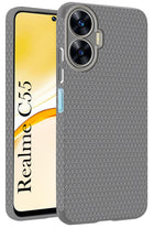 For Realme C55 Back Cover Case (Liquid Silicone | Side Grip | Camera Protection)