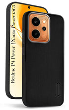For Realme P4 Power 5G | Realme Narzo Power Back Cover Case Rubberised (Textured Grip Design | Micro-Fiber Cloth Inside | Slim and Light Weight | Soft Touch and Feel)