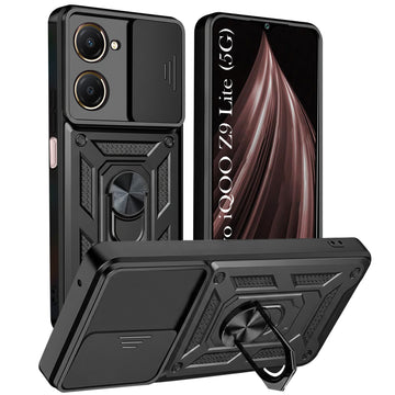 For Vivo iQOO Z9 Lite 5G Back Cover Case (Hybrid Dual Armor Polycarbonate)