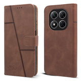 For Xiaomi Poco X7  Flip Cover Case ( Stitched Leather with Magnetic Closure)