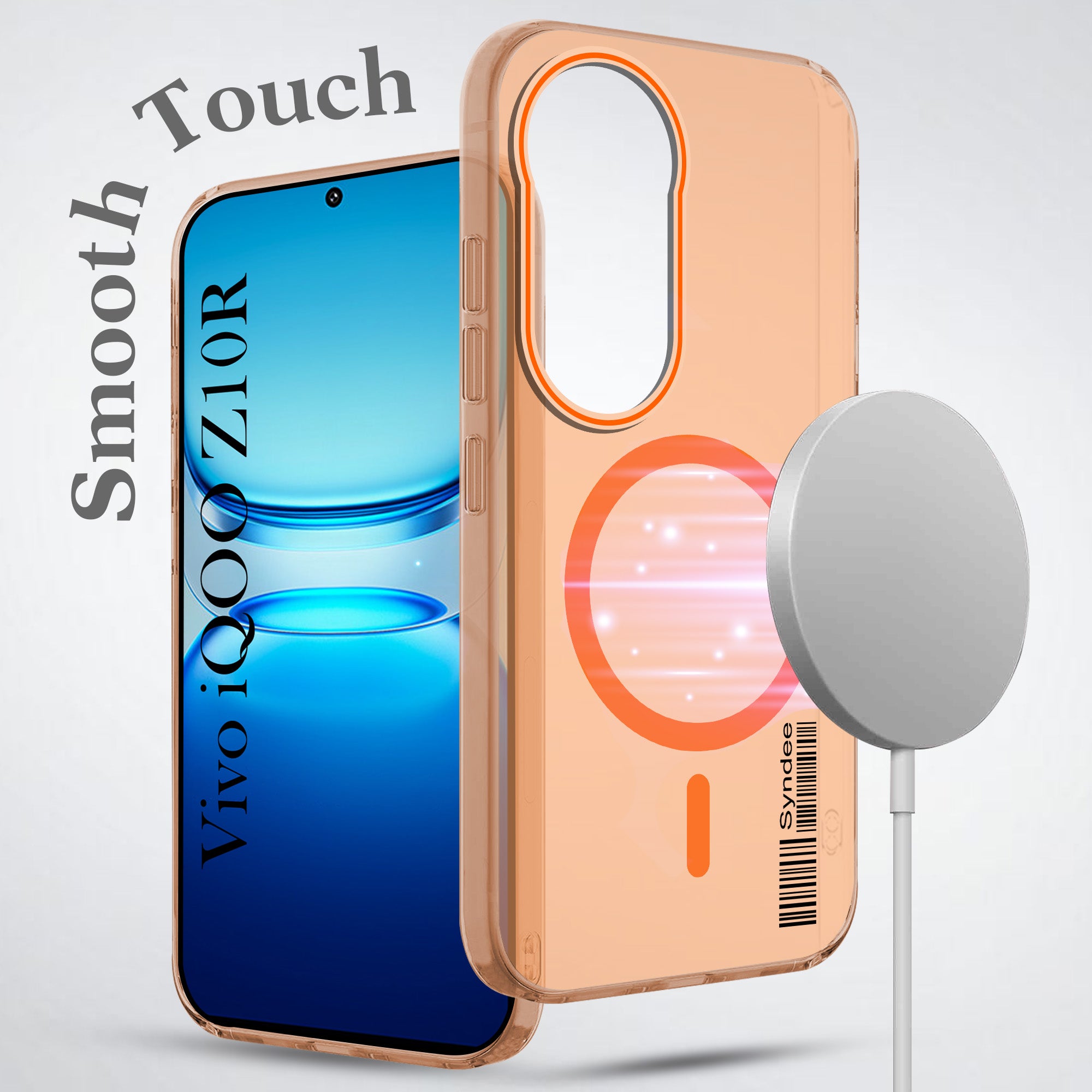 For Vivo iQOO Z10R Back Cover Case (Soft Touch | Camera Bump Protection | MagSafe Compatible | Matte Finish)