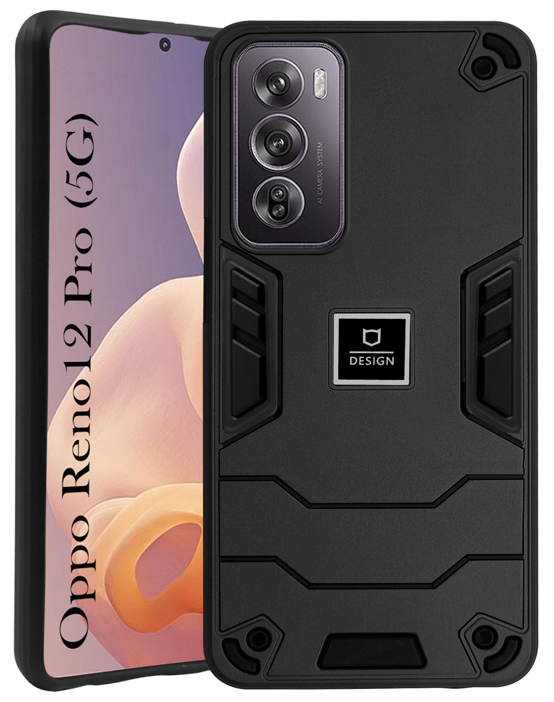 For Oppo Reno12 Pro 5G | Oppo Reno 12 Pro 5G Back Cover Case (Lightweight Hybrid Shockproof Polycarbonate)