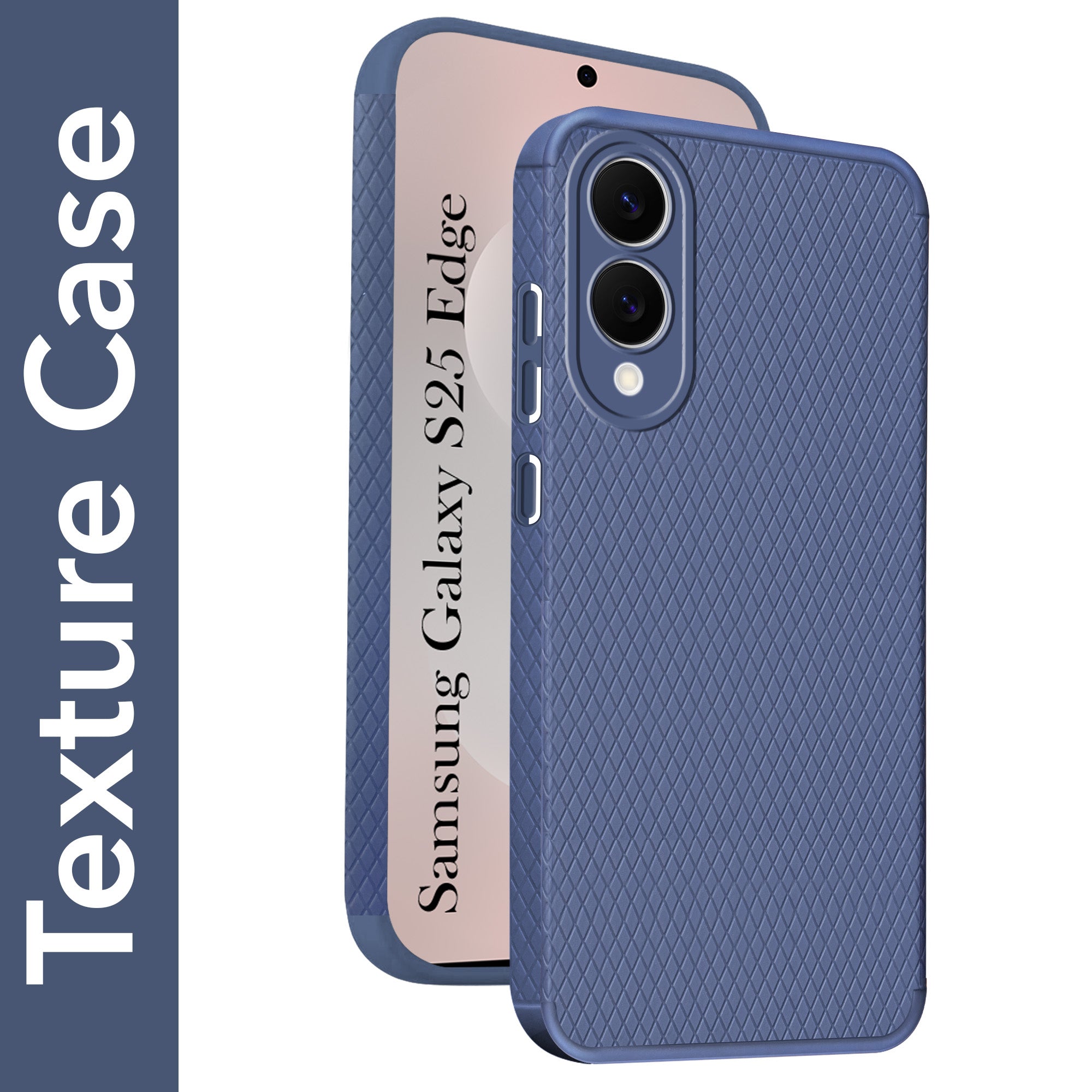 For Samsung Galaxy S25 Edge Back Cover Case (Liquid Silicone | Side Grip | Camera Protection)
