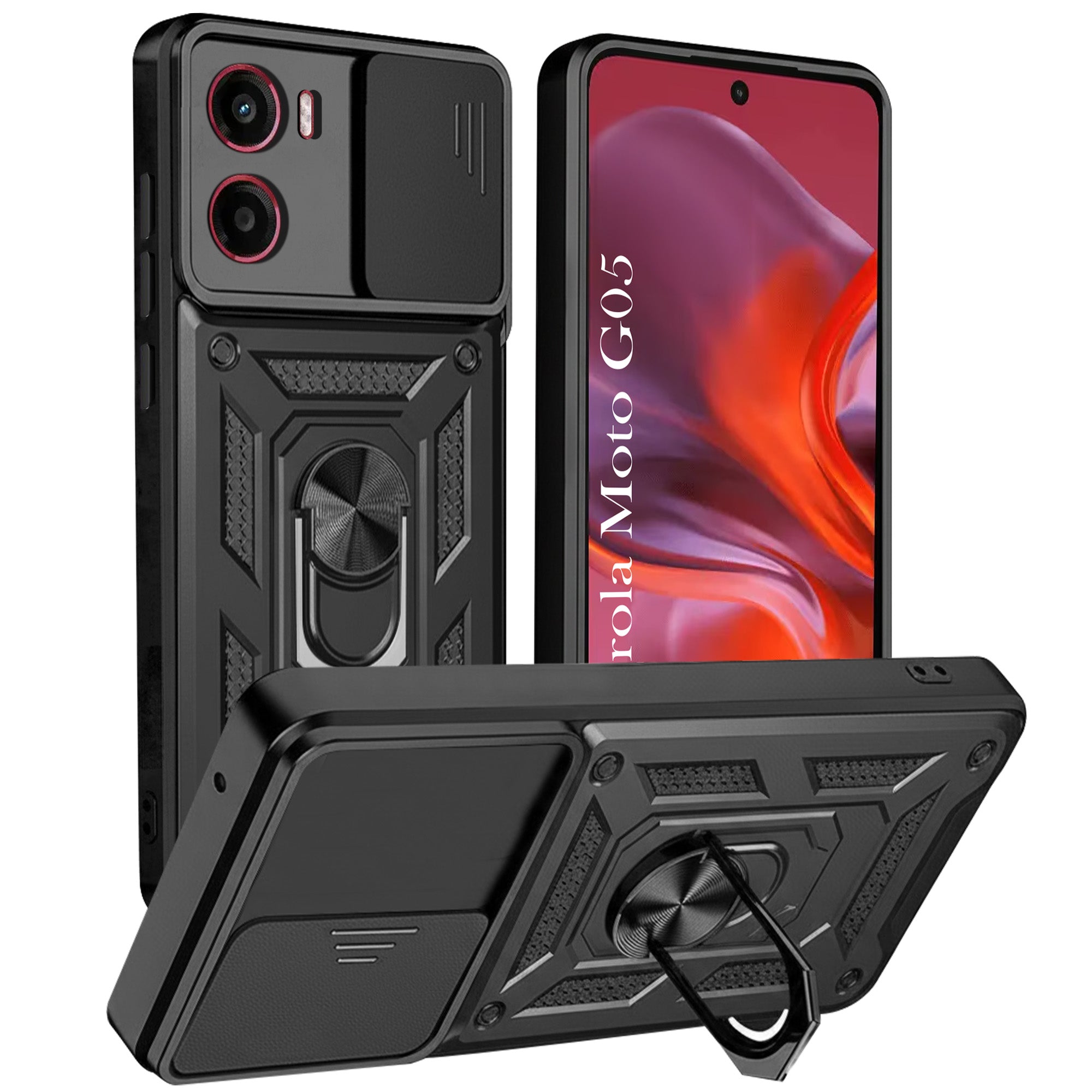 For Motorola Moto G05 Back Cover Case (Hybrid Dual Armor Polycarbonate)