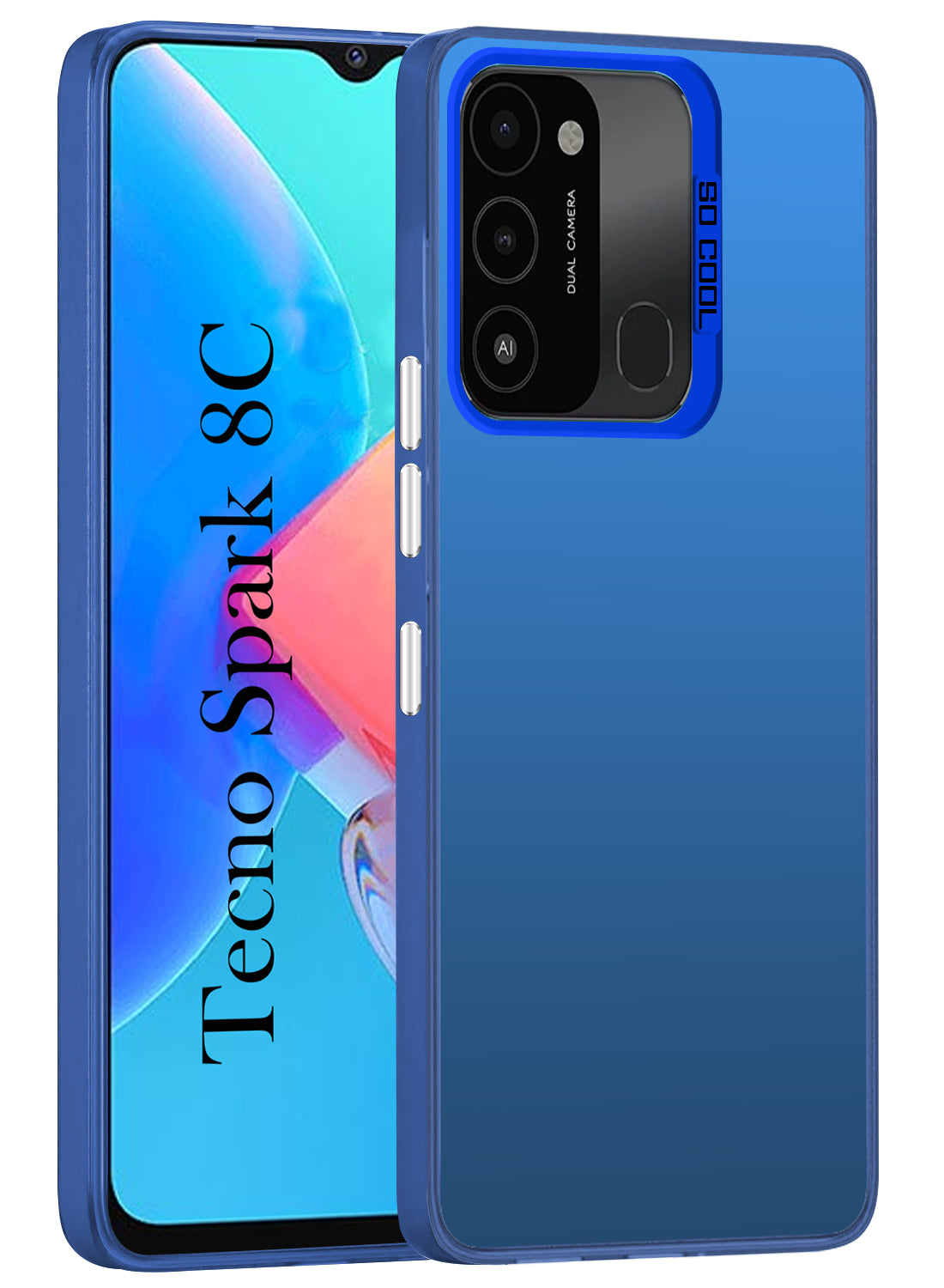 For Tecno Spark 8C Hard Back Cover Case (Velvet Touch