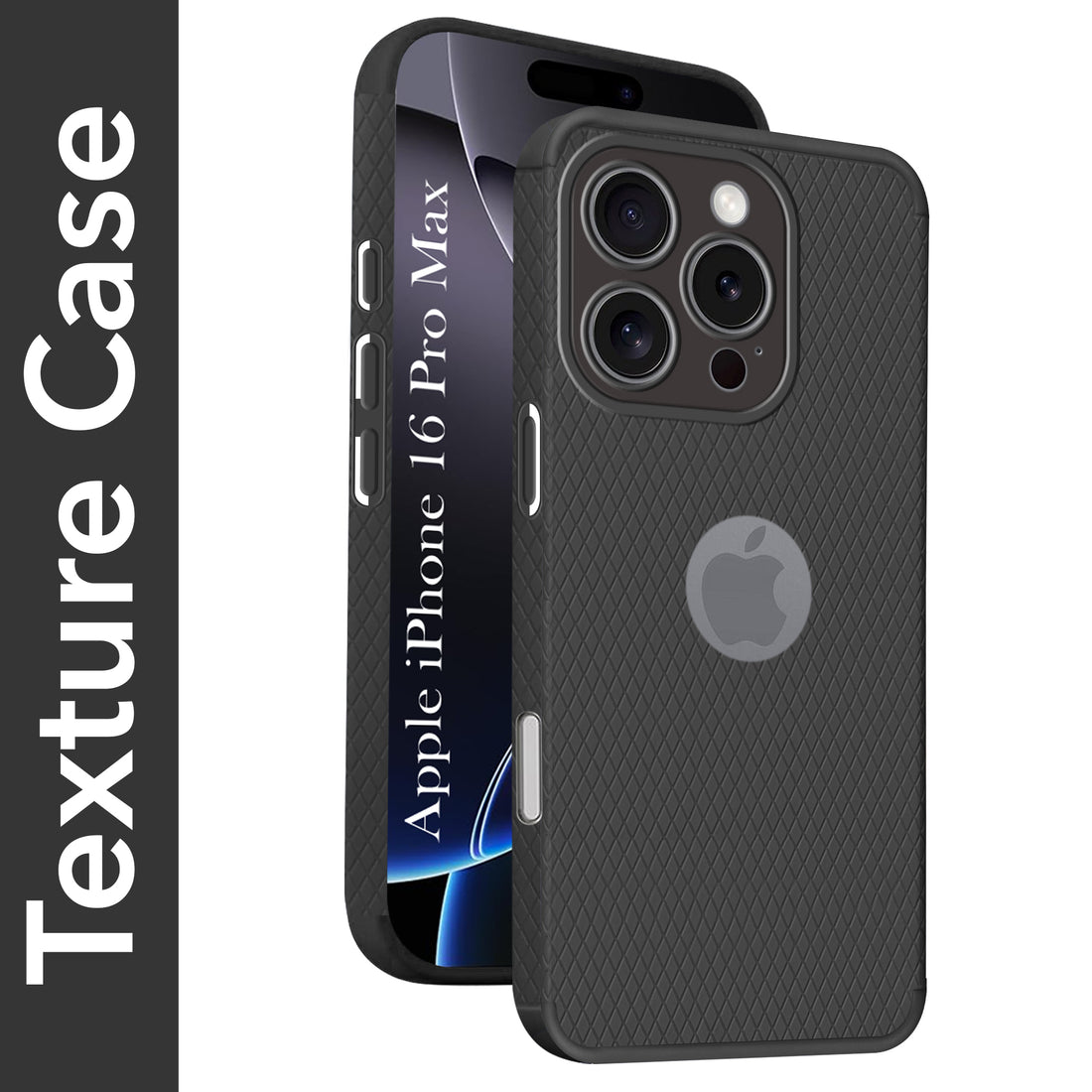 For Apple iPhone 16 Pro Max Back Cover Case (Liquid Silicone | Side Grip | Camera Protection)