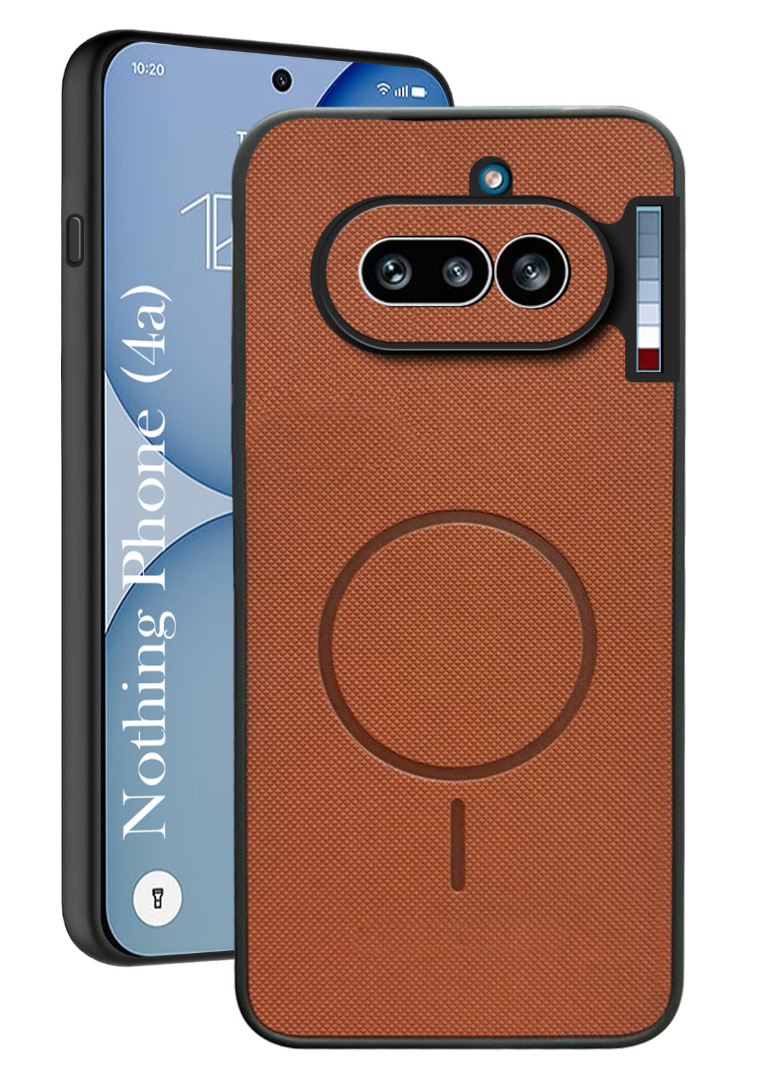 For Nothing Phone 4A 5G Back Cover Case PU Leather (Texture Grip Design | Professional Minimalist | Camera Protection | Soft and Flexible)